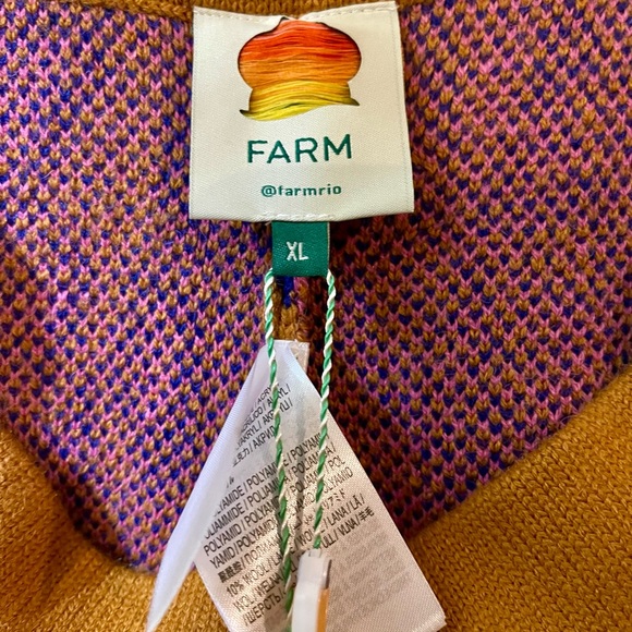 New Farm Rio Leopard Pop Caramel Sweatpants XL - Picture 6 of 11